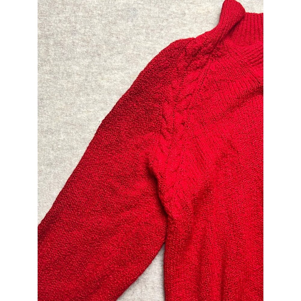 Vintage Maggie Lawrence Collection Red Knit Long sleeve Acrylic Sweater 18/20 - Picture 3 of 9